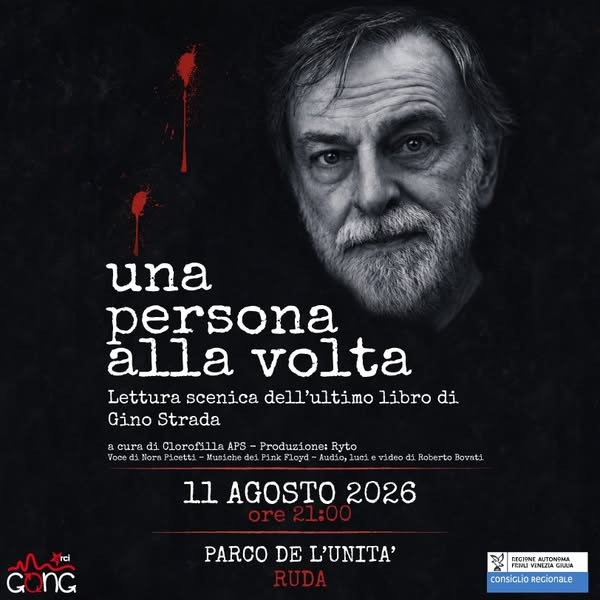 UNA PERSONA ALLA VOLTA spettacolo teatrale che racconta la vita di GINO STRADA